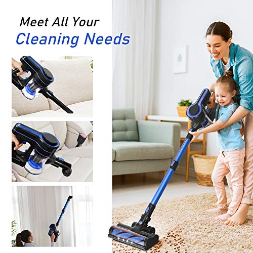 APOSEN Cordless Vacuum Cleaner, 24KPa Powerful Suction 250W Brushless