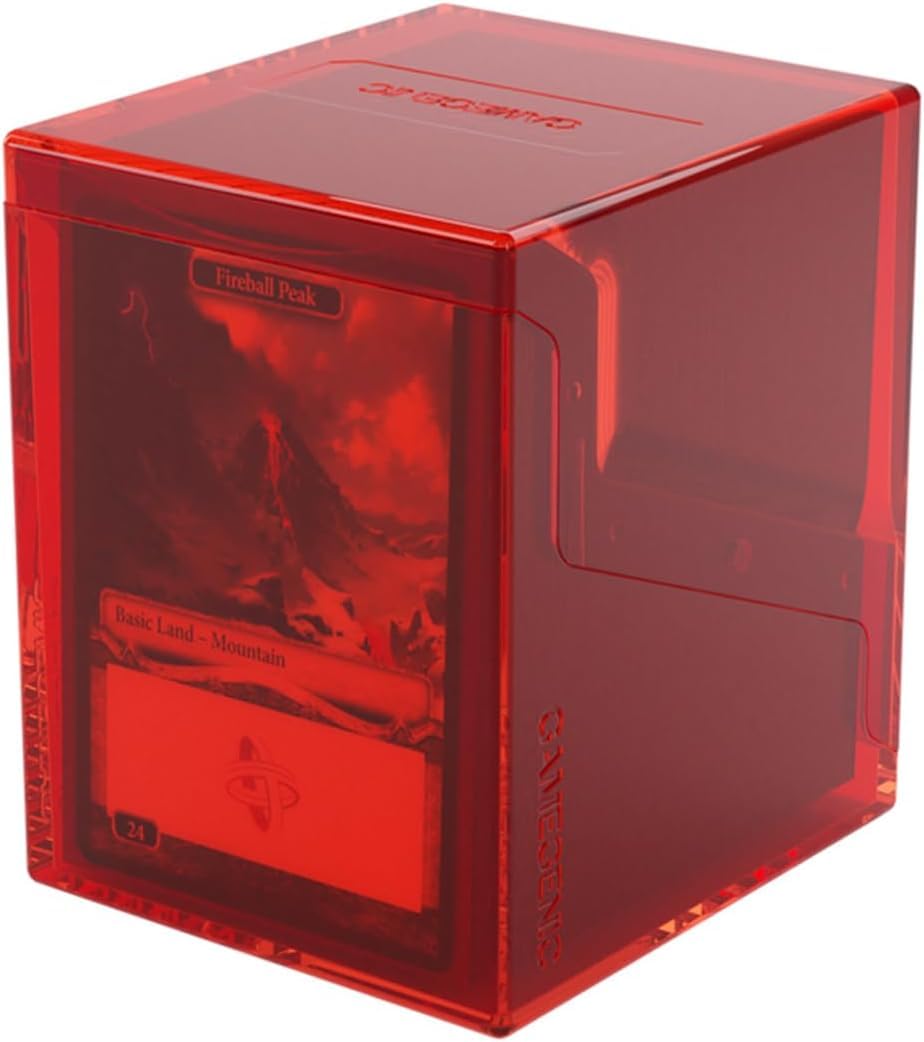 Gamegenic | Bastion 100+ XL: Red | Deck Box | Trading Card Accessory