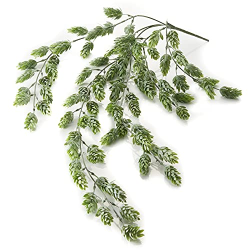 Faux Hops Garland, Artificial Greenery, Hanging Hops Greenery, Hops on