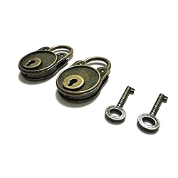 Mini Antique Brass Padlock and Key Escape Room