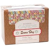 American Crafts Snow Days Crate Paper A2 Cards and Envelopes, 4.375 by 5.75-Inch, Box of 40