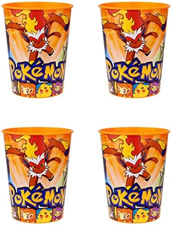 Pokemon Plastic Reusable Cups (4 Pack )