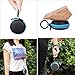 Earbud Case JCBritw Hard Earphone Case Headphone Carrying Storage with Carabiner, Blue