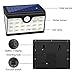 Hallomall USB Solar Lights, 28LED 300Lumens Max Outdoor Wall Lights with 3LEDs Both Sides, Ultra Bright Motion Sensor Lights Wide Angel Design for Patios, Stairways, Garden &More, 3 Modes