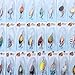 TOOGOO(R) 30 X Metal Mixed Spinners Fishing Lure Pike Salmon Baits Bass Trout Fish Hooks