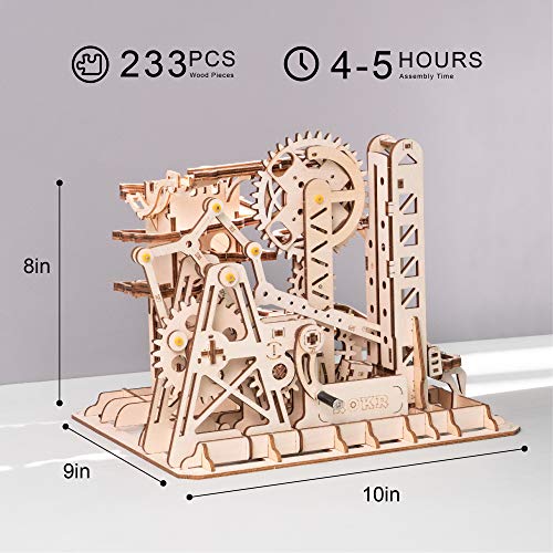 ROKR Marble Run 3D Wooden Puzzles Model Building Kits for Adults