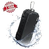 Woozik Wave - the Best Wireless Bluetooth Speaker feat. built-in speaker, IPX6 Water Resistant, powerful stereo sound for the outdoors, indoors and everywhere else