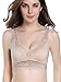 Intimate Portal Women Beaute Cotton Lace Wire Free Leisure Bralette Beige 36D 38B 38C