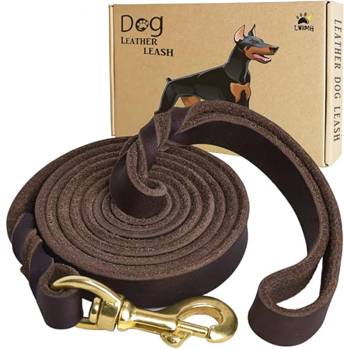 LWBMG Leather Dog Leash