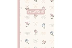 Coquette Sketchbook: Cute Floral Drawing Pad and Notebook With Bows; 8.5x11"