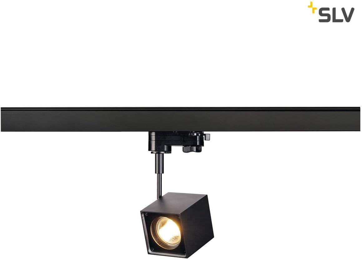 SLV 3-Phase Altra DICE, LED spot, Spotlight, Ceiling, Track System, Interior Lighting / GU10 50W Black, Aluminium, 50 W