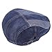 Denim Flat Cap Gatsby Newsboy Ivy Irish Hats Jean Cabbie Driving Scally Duckbill Hat