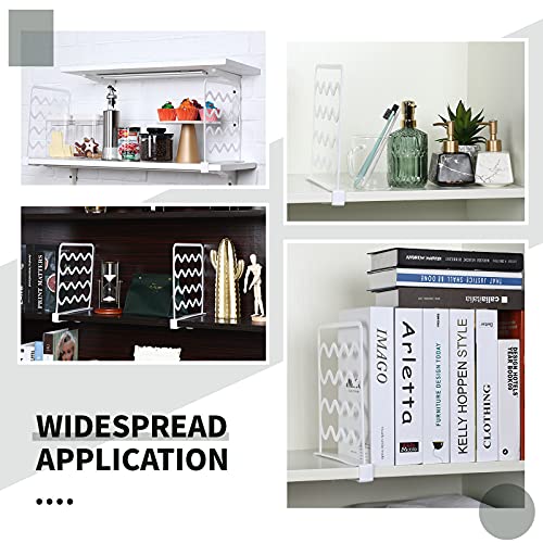 Jetec 16 Pieces Plastic Shelf Dividers Closet Divider Shelf Separator