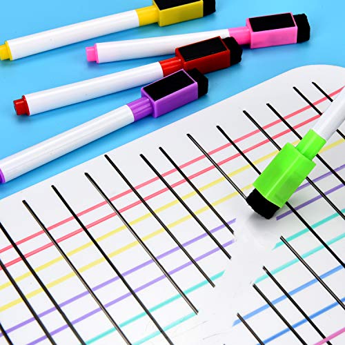 24 Pieces Erase Marker with Erasers Small Whiteboard Dry Erase Markers