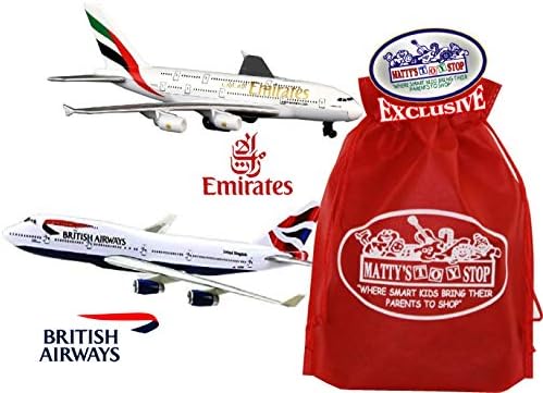 british airways toy plane set