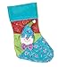 Clever Creations Plush Snowman Patchwork Christmas Stocking Red, Blue and Green Design | Stuffed Dimensional Face, Hat and Tie | Soft Embroidered Cloth | Festive Holiday Décor | Measures 16.5”