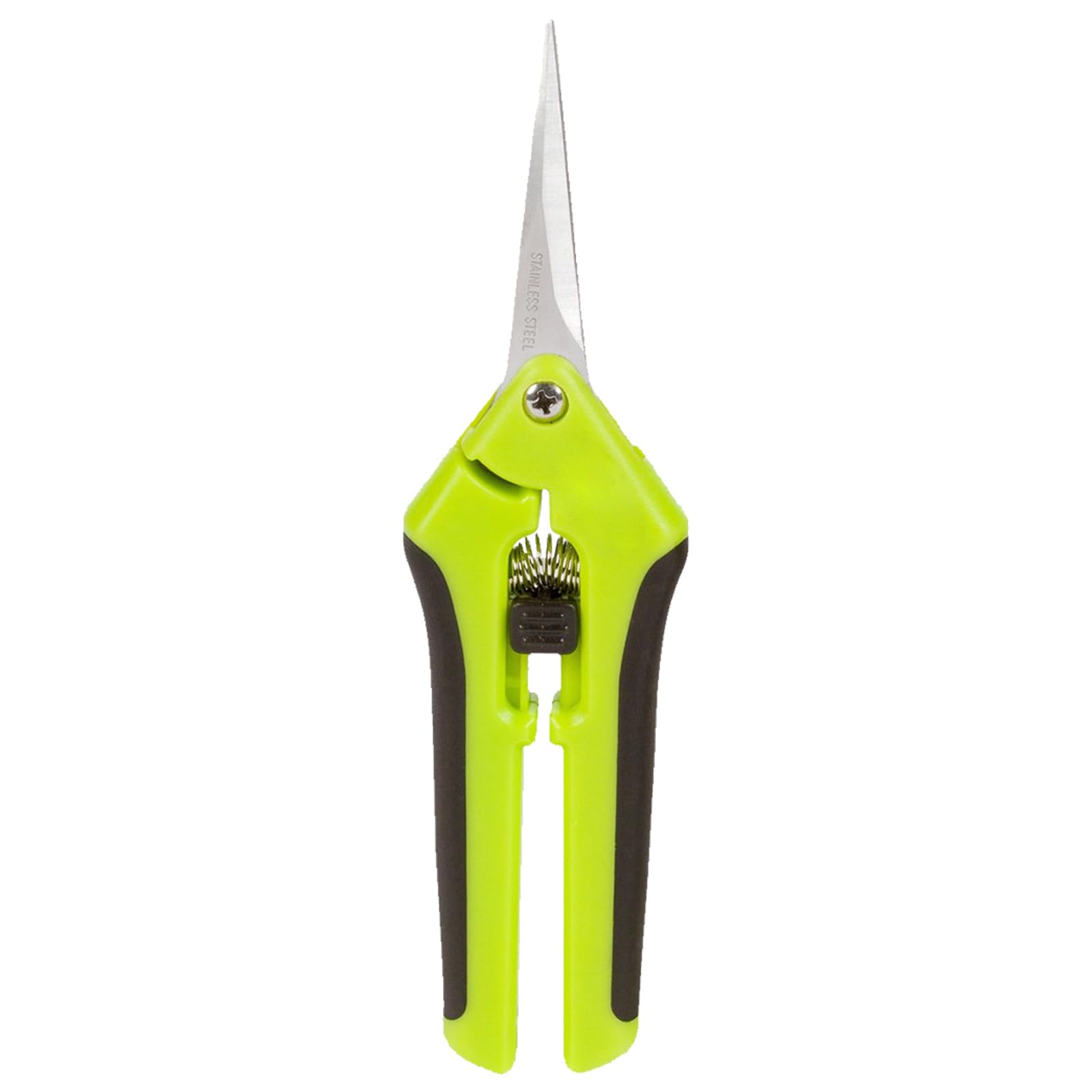 MEKBOK Hand-pruners, Green Micro Tip Garden Shears - Bypass Stainless Steel, Lightweight, Ambidextrous, Ideal for Trimming, Deadheading, Shaping, Modern Style, Black