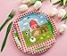 Juvale Farm Themed Party Decorations - 144-Piece Set, Serves 24, 9 In Plates & 9 Oz Cups, Red & White Checkered Animal Design - Farm Birthday Decorations, Party Plates & Napkins
