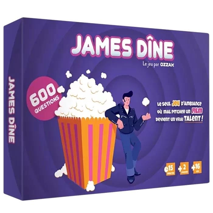 OZZAK - James Dîne - Board Game - Card Game - Adult Humour on Cinema - For 3+ Players, Ages 3+