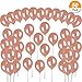 Bememo 50 Pack Rose Gold Balloons 12 Inch Balloon Party Decorations with 98 Feet Balloons String for Engagement, Wedding and Baby Shower