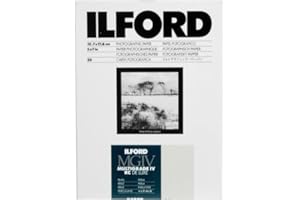 Ilford 1168309 Multigrade IV RC Deluxe Resin Coated VC Variable Contrast Black & White Enlarging Paper - 5x7 25 Sheets - Pear