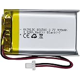 HXJNLDC 802540 3.7v 900mAh Lithium Battery for Sena 10S 20s 30K Series 10S-01 20s-01 30K-01D Motorcycles Bluetooth Headset Battery Replacement Intercom