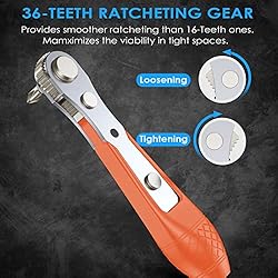 GreaTalent 133in1 CrV Steel Mini Ratchet Wrench