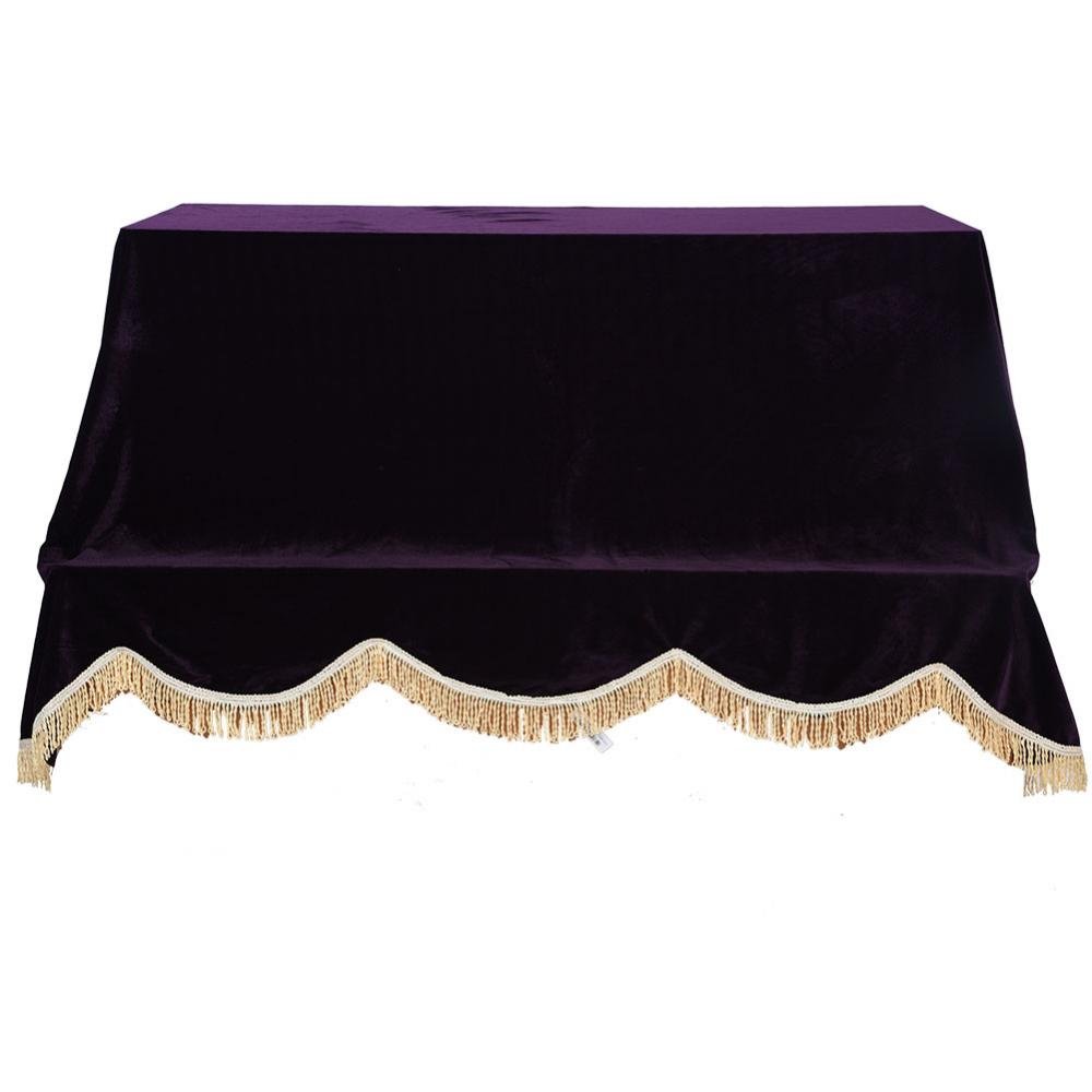 Piano Cloth, 200 x 150cm Dustproof Protective Cloth for Standard Vertical Pianos(Purple)