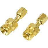 Acetylene Propane Hose Adaptors and Oxygen Hose Coupler Connect Size "B" 9/16"-18 Hose to Size "A" 3/8"-24 Regulator or Torch
