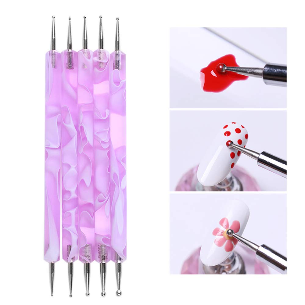 Kalolary 13PCS Uv Gel Nail Brush, Nail Art Tips Builder Brush Poly Extension Gel Brush Nail Painting Brush Nail Art Dust Remover Brushes Powder for Nail Salon Home Use Gift for Women Girl: Beauty