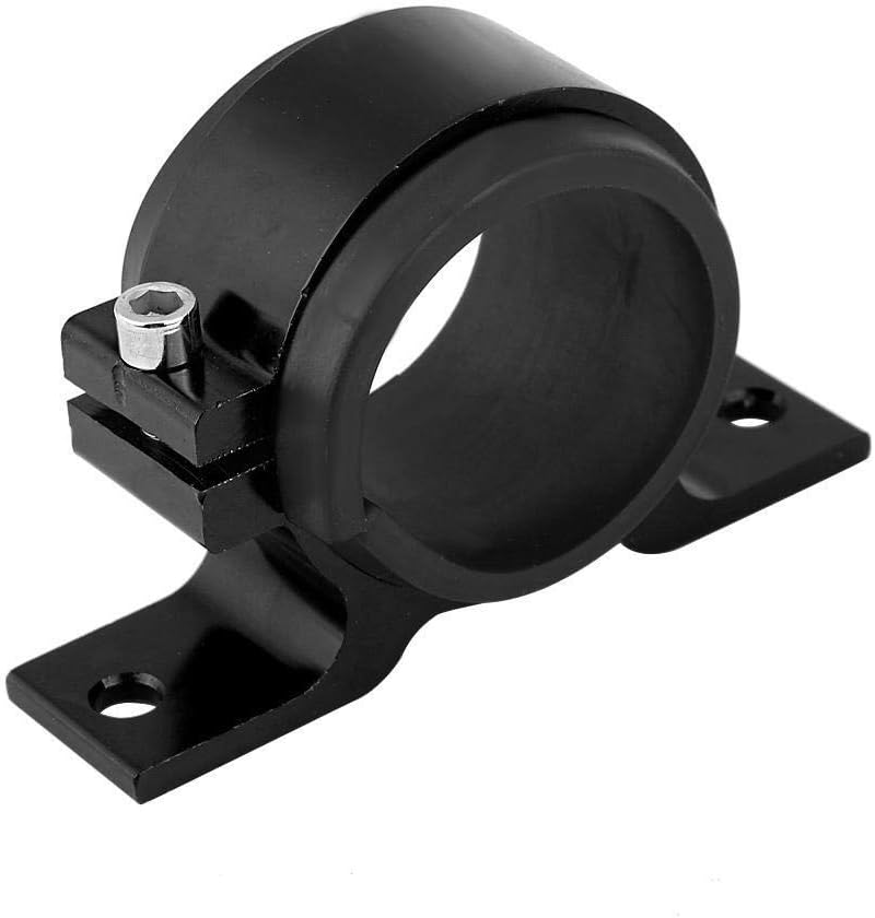 KSTE Fuel Pump Mounting Bracket, Aluminum Alloy 50mm Car Fuel Pump Mounting Bracket,Single Filter Clamp Cradle (Black Red And Sliver) - Image 3