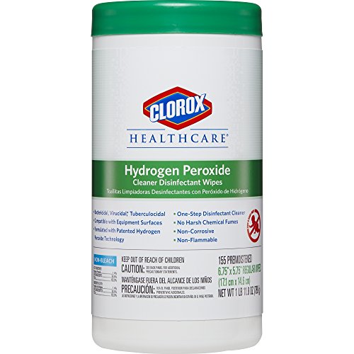 Clorox Healthcare Hydrogen Peroxide Cleaner Disinfectant Wipes, 155