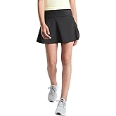 rrhss Girl's Active Skort High Waisted Tennis Skirt Solid Lightweight Running Sport Golf Skorts
