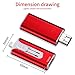 PXH USB 3.0 128GB iPhone Flash Drive for iPhone X XR XS MAX,Photo Stick for iPhone 6,iPhone 6 Plus,iPhone 8 Plus, iPad Pro,External Storage for iPhone iPad USB（red）