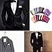 Farmunion Mens Pocket Square Handkerchief for Wedding Party, Solid Colors (26 Pieces)
