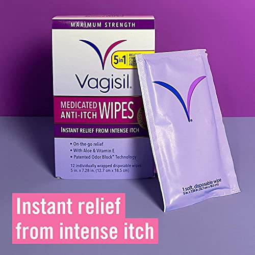 Vagisil AntiItch Feminine Hygiene Care Multipack for Women, 12