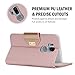 ProCase LG G7 Wallet Flip Case, Folio Folding Case with Credit Card Holders Wristlet Kickstand Phone Cover Case for LG G7 ThinQ 2018 -Pink