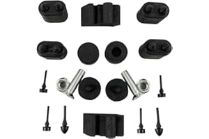 JKYH TECHPLUS New Rubber Stopper Kit & Hood Adjusters stoppers bumpers Compatible with 67-72 GM A-Body Chevelle 67-69 Camaro 68-74 Nova 67-70 Impala #EB-P00001