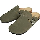 WINSEAD Clogs for Women Men Dupes Unisex Slip-on Potato Shoes Footbed Suede Cork Clogs and Mules