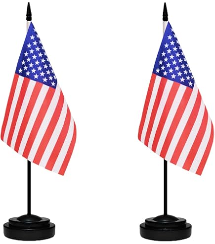 AES Aromantic Hand Desk Flag - 4x6 Inch Polyester Mini Stick Flag With Stitched Edges