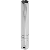 Performance Tool W38162 3/8 in. Drive 5/8 in. Long Spark Plug Socket | Automotive spark plug removal tool. 5-1/8 inch overall length. Chrome vanadium steel resists corrosion