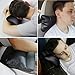 YIHO Car Seat Neck Pillow Embossed Crocodile Leatherette Support Head-Rest Cushion to Relief Cervical Shoulder Pain Issues for Driver & Passenger, Office or Recliner Chair