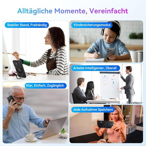 Blackview Wave 9C Handy Ohne Vertrag, 12GB+64GB/2TB TF Handy Günstig, 6.56" Android Smartphone, 13MP KI Kamera Simlockfreie Handys, 5000mAh, 4G Dual SIM/FM/IP54/GPS/3Jahre Garantie/OTG mit 1 TF