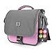 BAGSMART Digital SLR/DSLR Compact Camera Shoulder Bag, Travel SLR Gadget Bag, Pink