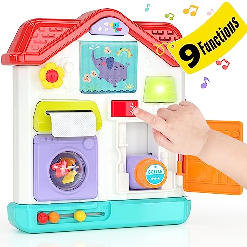 thumbnail image 2 of Toddler Toys For 1-2 Year Old Boy, Musical Montessori Busy Board, Early Educational Toy For 2 of 14