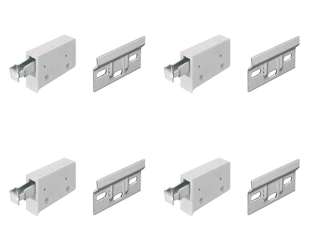 Hanging Bracket + Wall Hanger Plate 63mm Kitchen Cabinet Cupboard Wall Mounting & Overhead Wall Hanging 150kg Load Capacity x4
