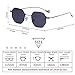 Sunglasses for women RAYSUN Small Metal Frame Asymmetry Temple Unisex Square Oval Sun Glasses