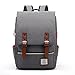 Canvas Backpack - Lightweight Laptop Backpack, Vintage Travel Backpack with Laptop Sleeve, Campus Backpack with Side Pockets Canvas Rucksack for School Working Hiking grey