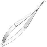 ZIZZON Cuticle Scissors Extra Fine Curved Professional Precise Pointed Tip Grooming kit for Eyebrow, Eyelash, Trim Nail and Dry Skin