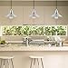 Linea di Liara Andante Farmhouse Pendant Lighting for Kitchen Island Industrial Hanging Light Fixtures Brushed Nickel Pendant Light for Kitchen Sink, UL Listed